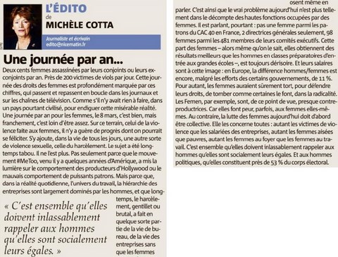 Une journée par an ...