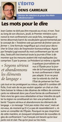 Les mots pour le dire