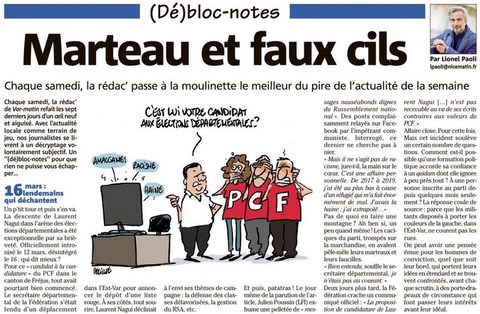 Marteaux et faux cils