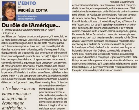 Du rôle de l'Amérique...