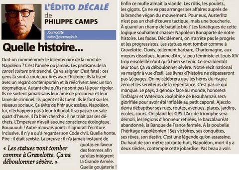 Quelle histoire...