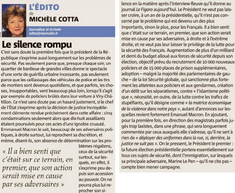 Le silence rompu