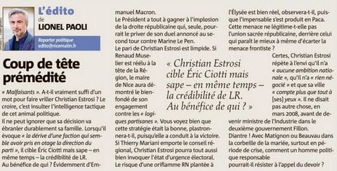 Coup de tête prémédité