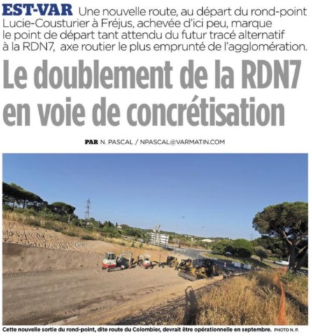 Doublement  de la RDN7