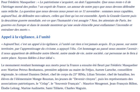 Cérémonie 11 Novembre Saint-Raphaël